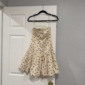 NWT Abercrombie Polka Dot Cream Dress